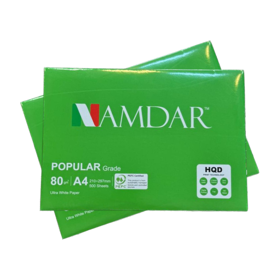 کاغذ A4 نامدار سبز